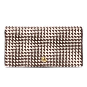 Lauren Ralph Lauren Slim Leather Wallet in Houndstooth Print